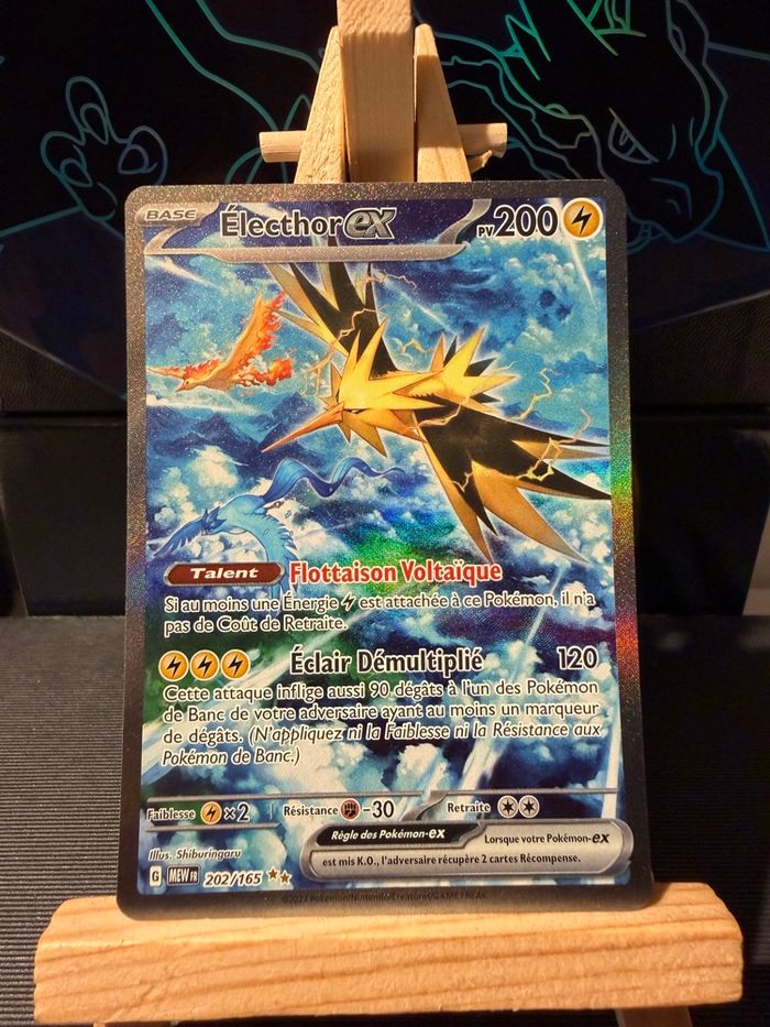 Electhor EX 202/165 carte Pokémon, série 151