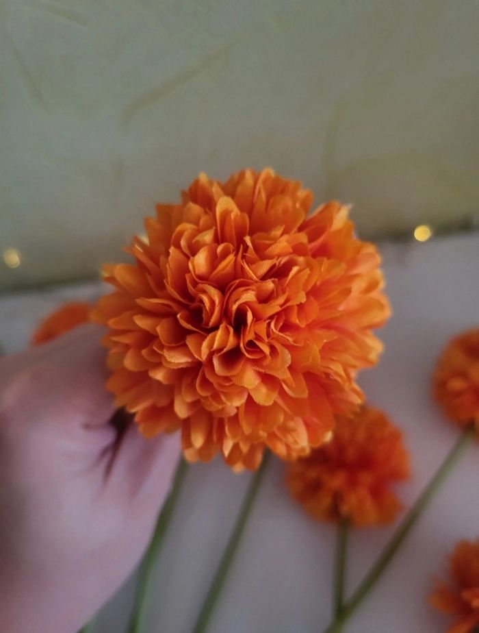 Hortensias artificielles orange - photo numéro 6