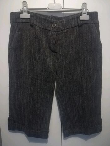 Bermuda chiné gris foncé