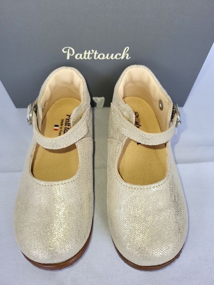 Chaussures en cuir irisé or Point 22 Made in France 🇨🇵 - photo numéro 2
