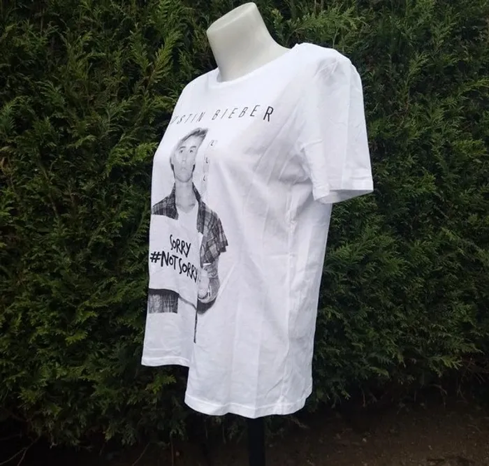 tee shirt justin bieber taille L - neuf - 100% coton - photo numéro 4