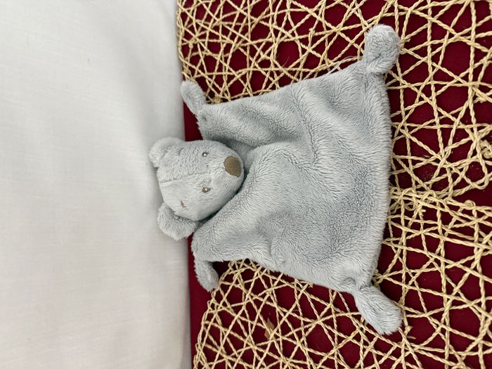 Doudou plat ours bleu KIABI SIMBA TOYS - photo numéro 2