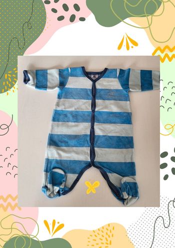 Pyjama chaud velours 3 mois petit bateau