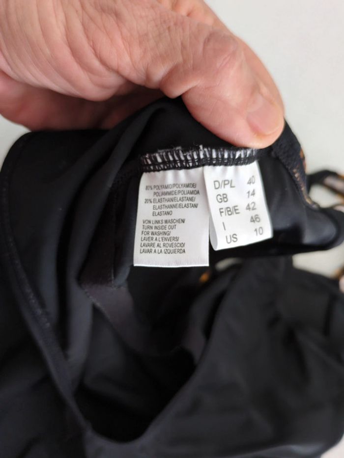 Maillot 1 pièce noir léopard neuf 42 - photo numéro 8