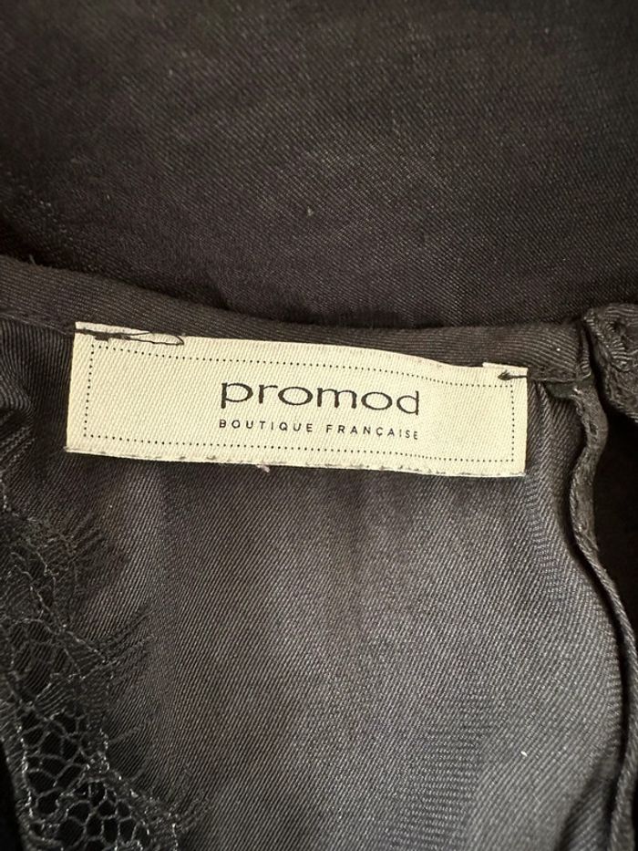 Blouse noire et dentelle gothique Promod T40 L - photo numéro 7