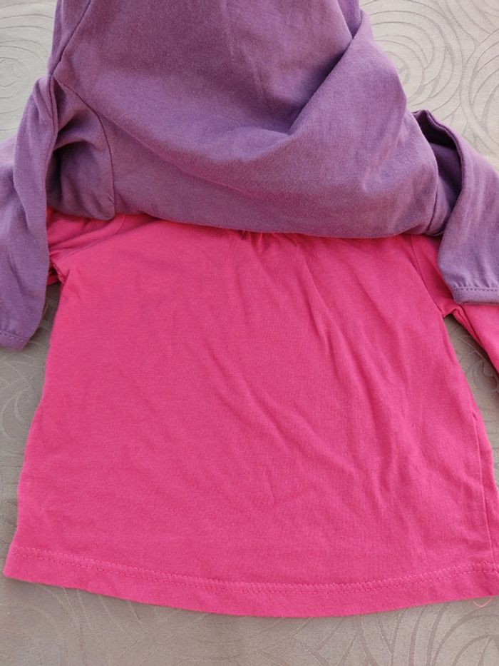 Lot de 2 Tee-shirt manches longues 6 mois NEUF - photo numéro 3