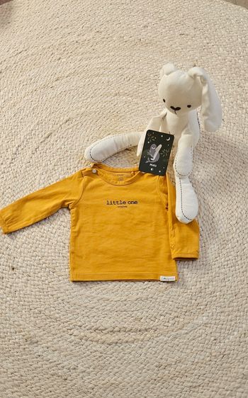 Tee-shirt longues manches 1-2 mois