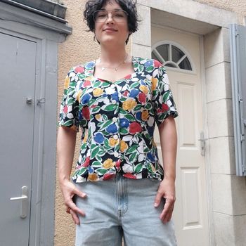 Superbe chemisier Vintage p our 40/42