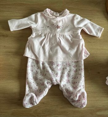 Pyjama velours 0mois