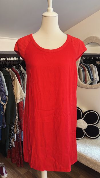 Robe longue rouge Etam T40