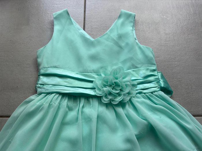 Robe de cérémonie fille vert d’eau - photo numéro 2