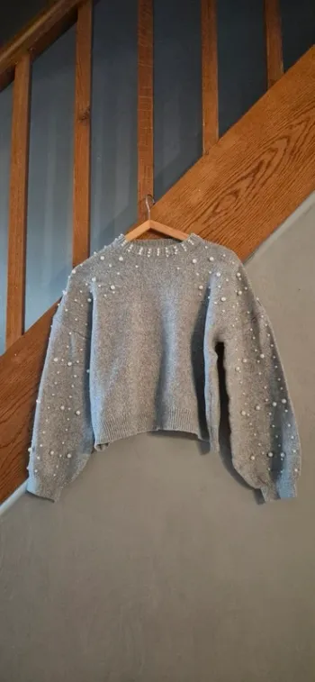 Pull avec perles