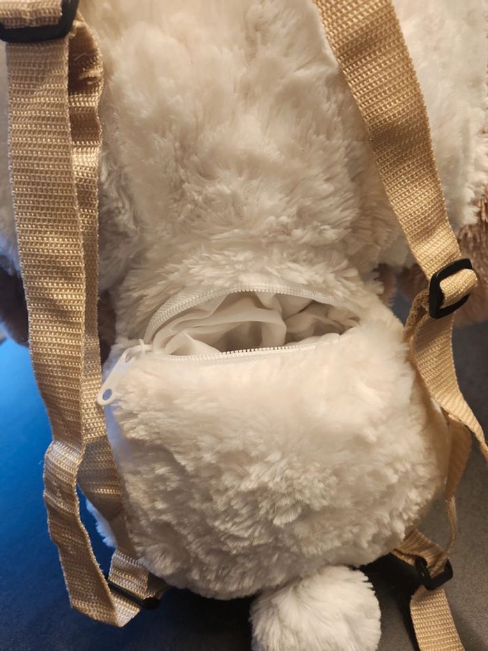 Gros sac à dos doudou lapin - photo numéro 5