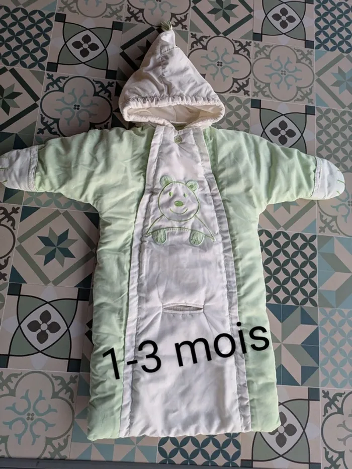 Combinaison pilote bébé 1 à 3 mois