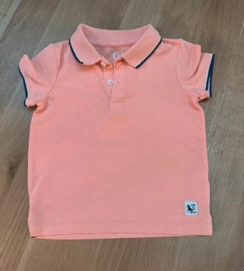 Polo saumon manches courtes garçon 4 ans C&A