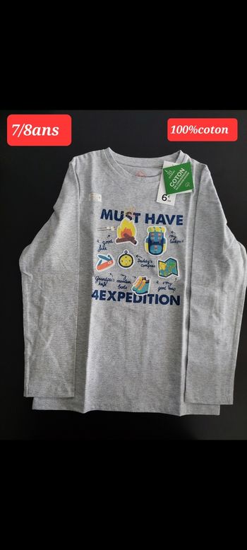 T-shirt must have 4 expédition garçon 8ans