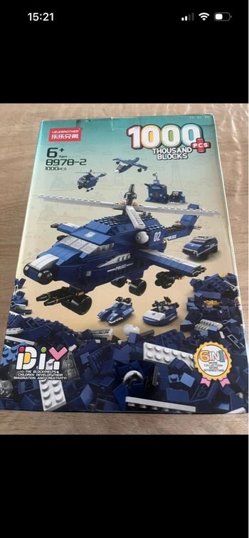 Jeu de construction Police 6-en-1 (Style LEGO) - 1000 pièces
