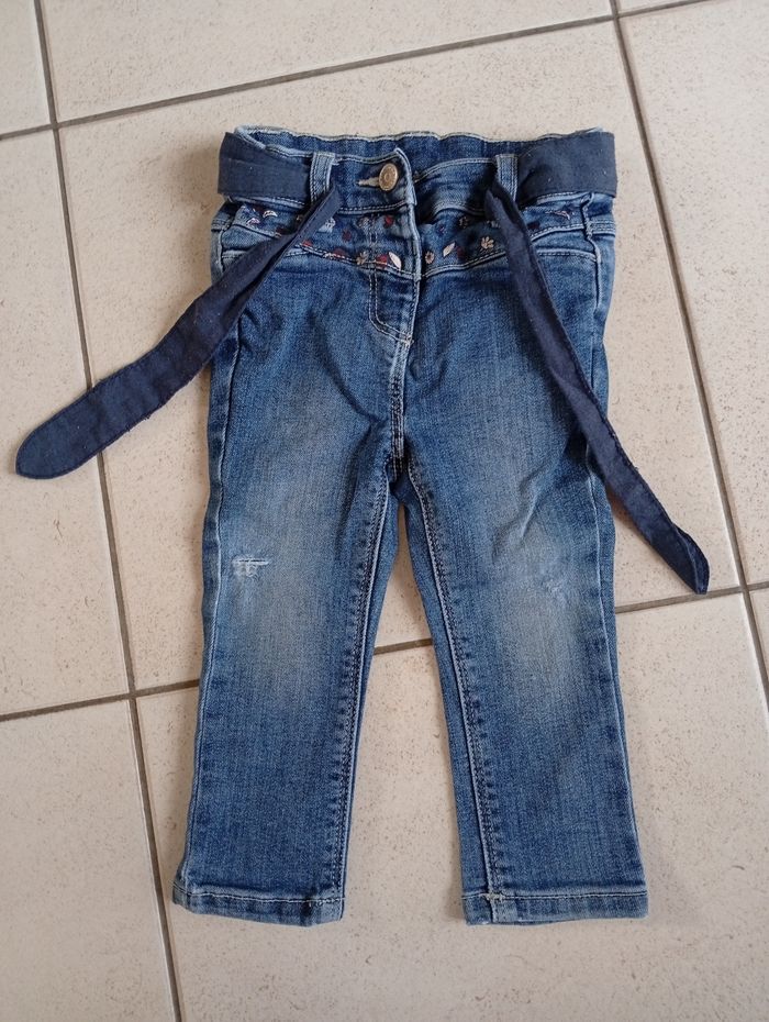 Pantalon jeans fille 1 an Tape à l'œil