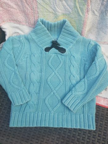 Pull col chale bleu 5 ans