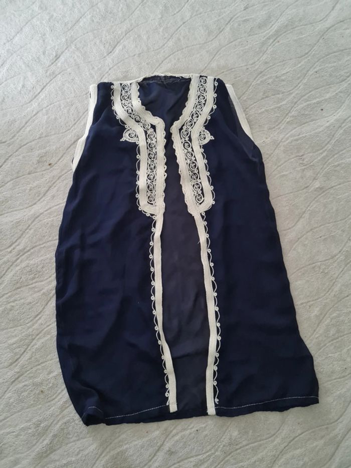 Magnifique gilet veste de fzte voile transparent 5/6 ans - photo numéro 2