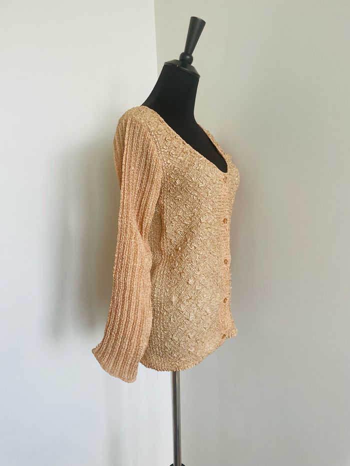 🌸 Gilet. Femme. Taille 42/44. Beige. Marque 1/2/3.Neuf. - photo numéro 4