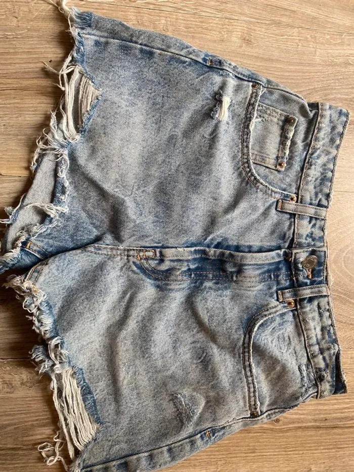 Short Zara bleu taille s 36 short femme - photo numéro 2