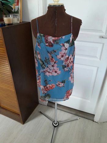 Top à bretelle fleurie Mango taille XL