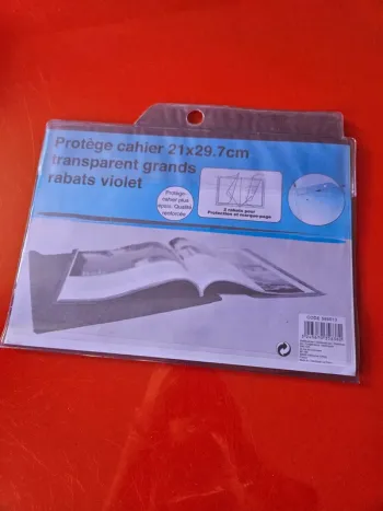 Protège cahier violet
