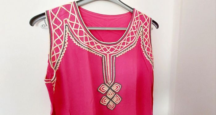 Djellaba Femme Caftan taille unique rose