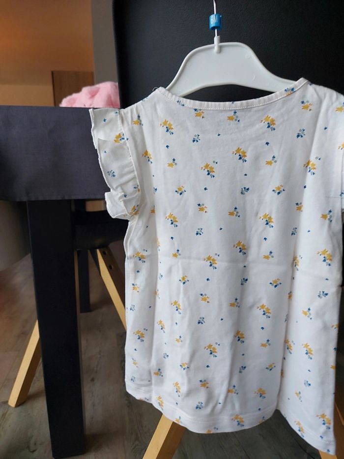 Tee-shirt manches courtes fleuris Vertbaudet 4 ans - photo numéro 9
