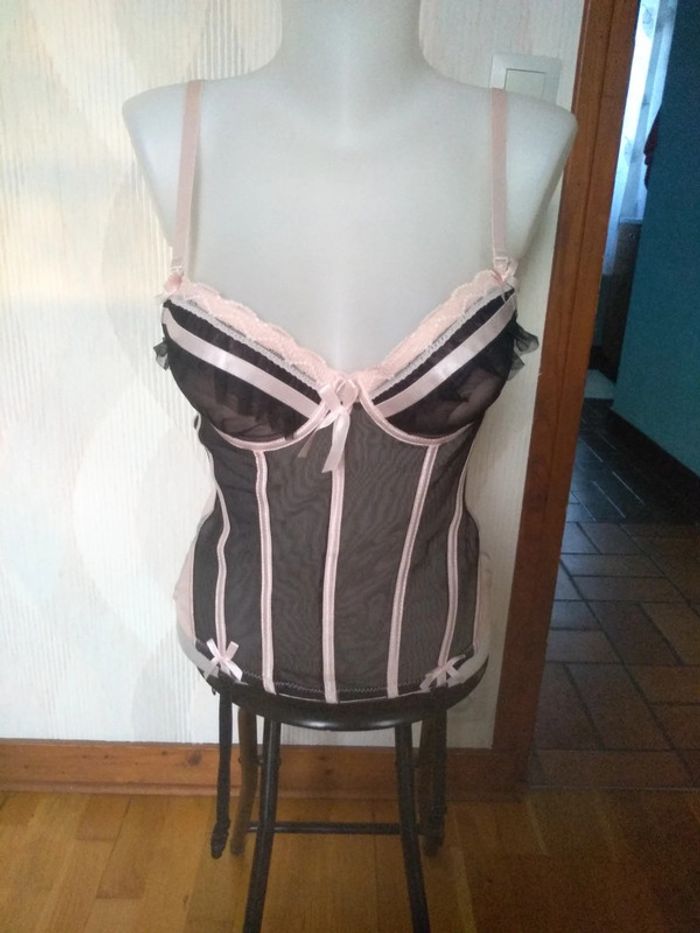 Corset sexy burlesque Soleil sucré 🩷