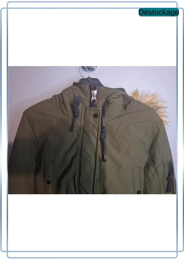Blouson bershka femme -kaki - taille XS - photo numéro 4