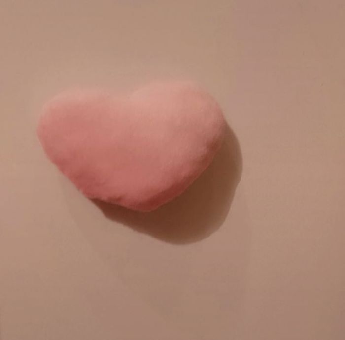 Peluche cœur rose - photo numéro 2