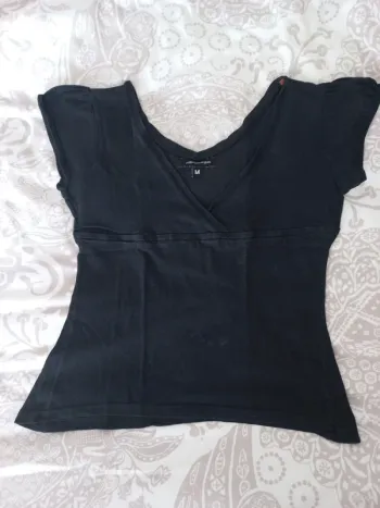 Tee-shirt noir M Jennyfer manches courtes