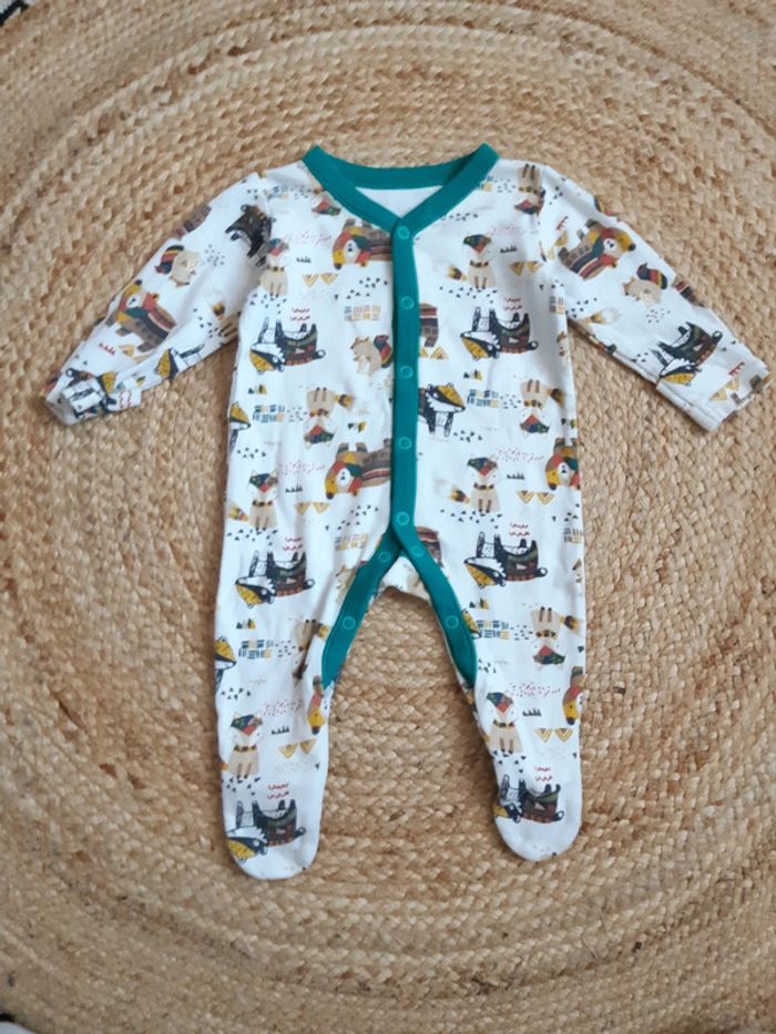 Lot de 3 pyjamas fins 1 pièce 3 mois - photo numéro 5