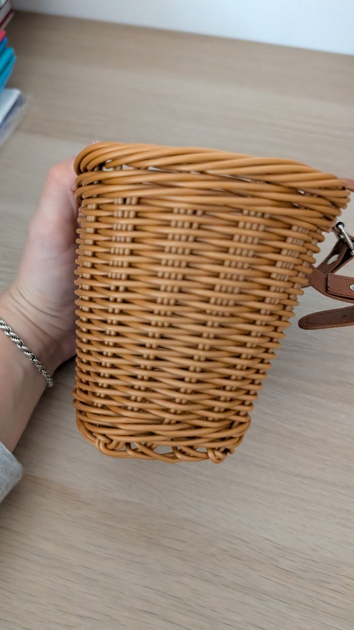 Petit panier de vélo trotinette enfant imitation rotin - photo numéro 7