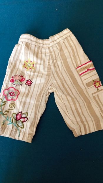 Pantalon fille DPAM 3 mois