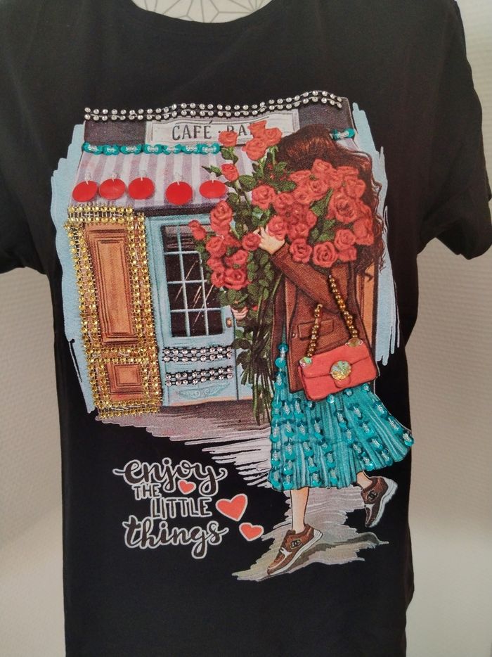 Tee-shirt neuf (bac rose) - photo numéro 3