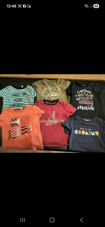 Lot 6 T-shirts 4ans 