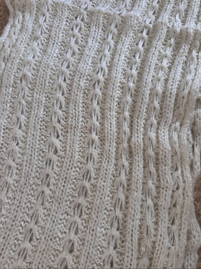 Écharpe blanche et brillante - photo numéro 2