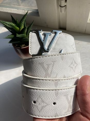 Ceinture LV blanche - 105cm