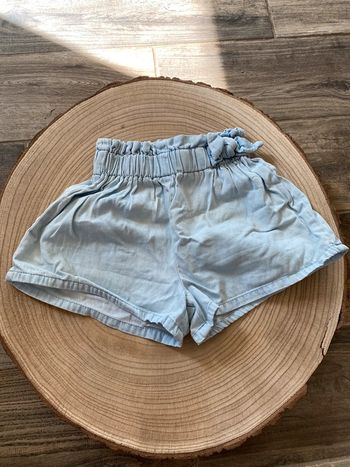 Short effet jeans fille 18 mois