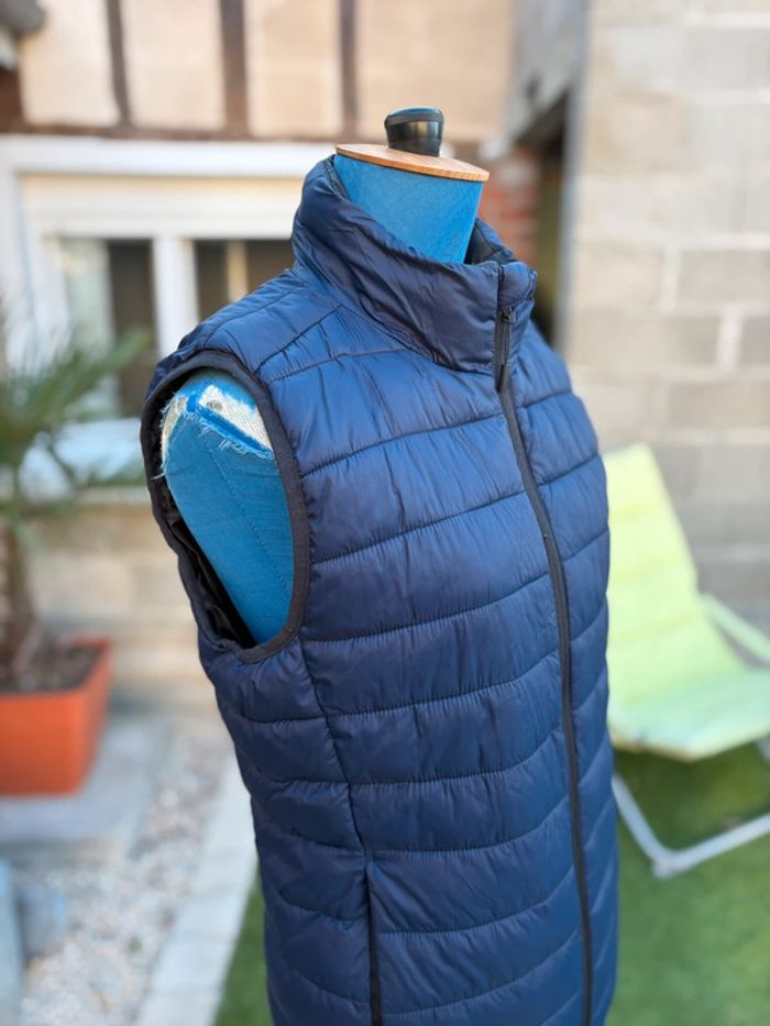 Doudoune sans manche bleu marine - taille S/36 - - photo numéro 2