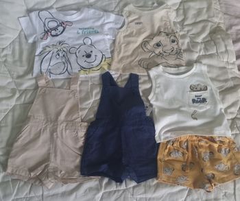 Lot de vêtements été garçon 9 mois simba winnie tigrou bourriquet tex