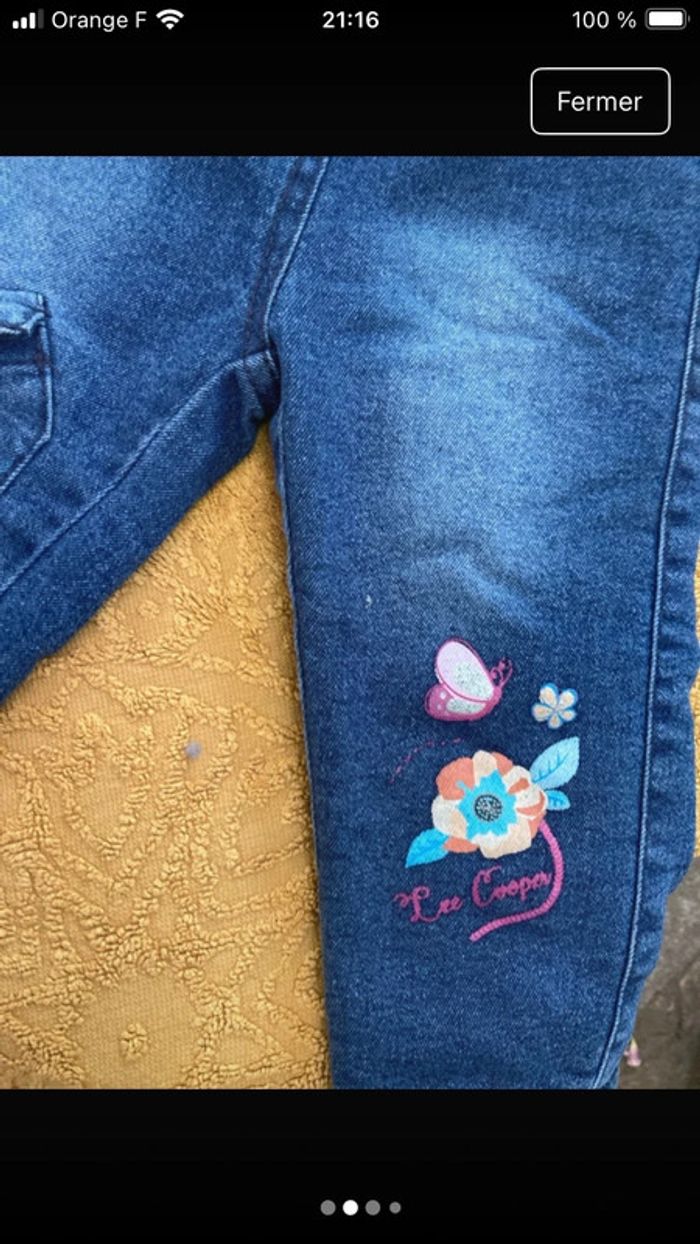 Jean fille Lee Cooper 12 mois - photo numéro 2
