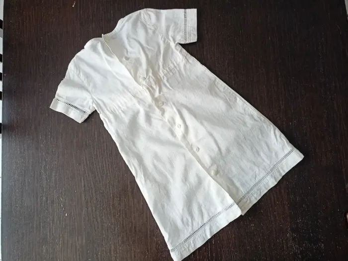 Jolie robe en lin blanche 4ans - photo numéro 2