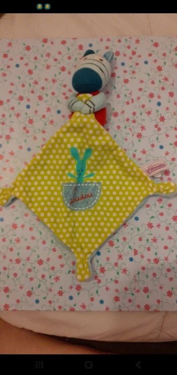 Doudou  plat zèbre
