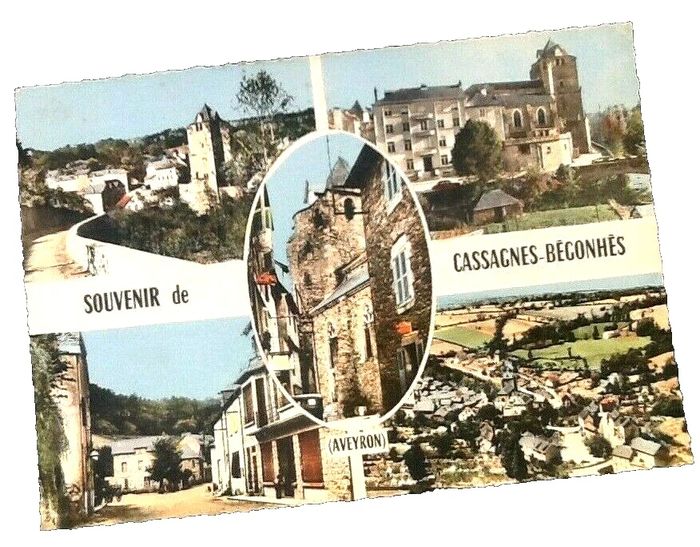 Carte postale Cassagnes-Bégonhès (Aveyron) Souvenir de Cassagnes-Bégonhès