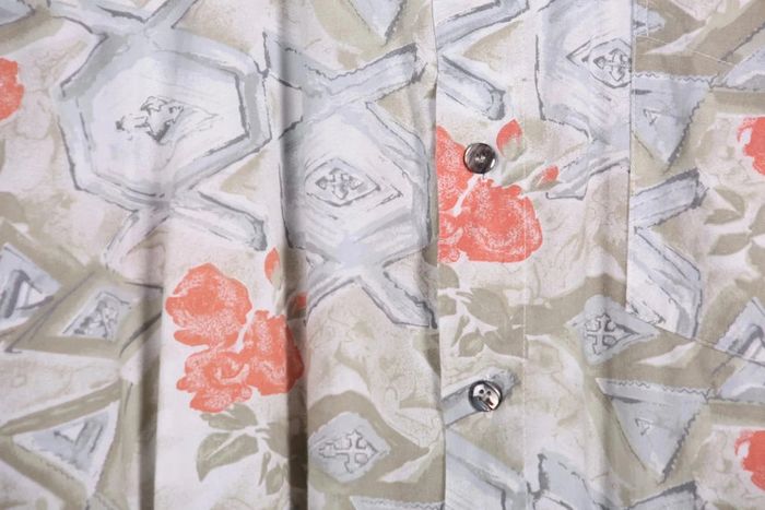 Magnifique chemisette vintage 80's en coton motif abstrait (#240188) - photo numéro 2