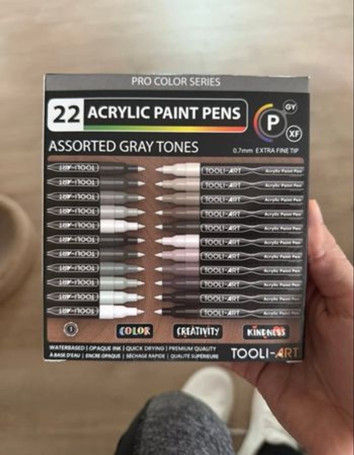 Boite Feutres Tooli Art Gris XF